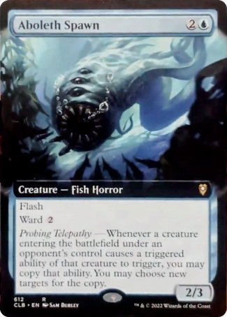Aboleth Spawn (Extended Art) [Commander Legends: Battle for Baldur's Gate] | Good Games Morley