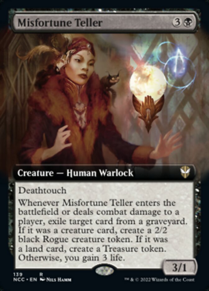 Misfortune Teller (Extended Art) [Streets of New Capenna Commander] | Good Games Morley