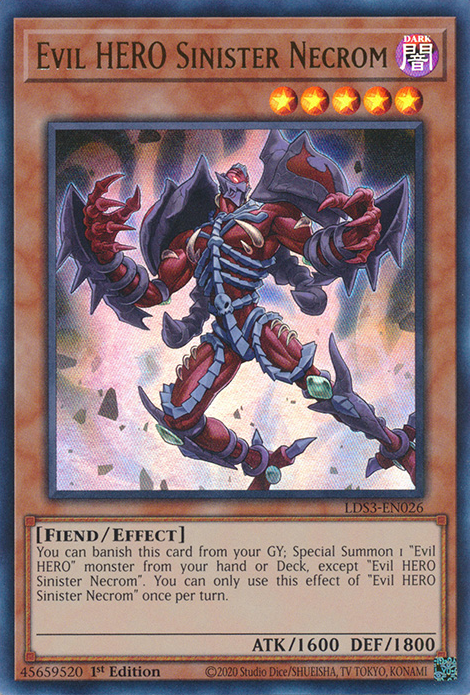 Evil HERO Sinister Necrom [LDS3-EN026] Ultra Rare | Good Games Morley