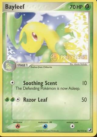 Bayleef (35/115) (Prerelease Promo) [Nintendo: Black Star Promos] | Good Games Morley