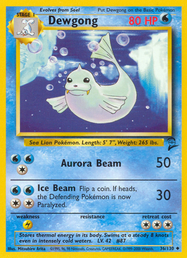 Dewgong (36/130) [Base Set 2] | Good Games Morley