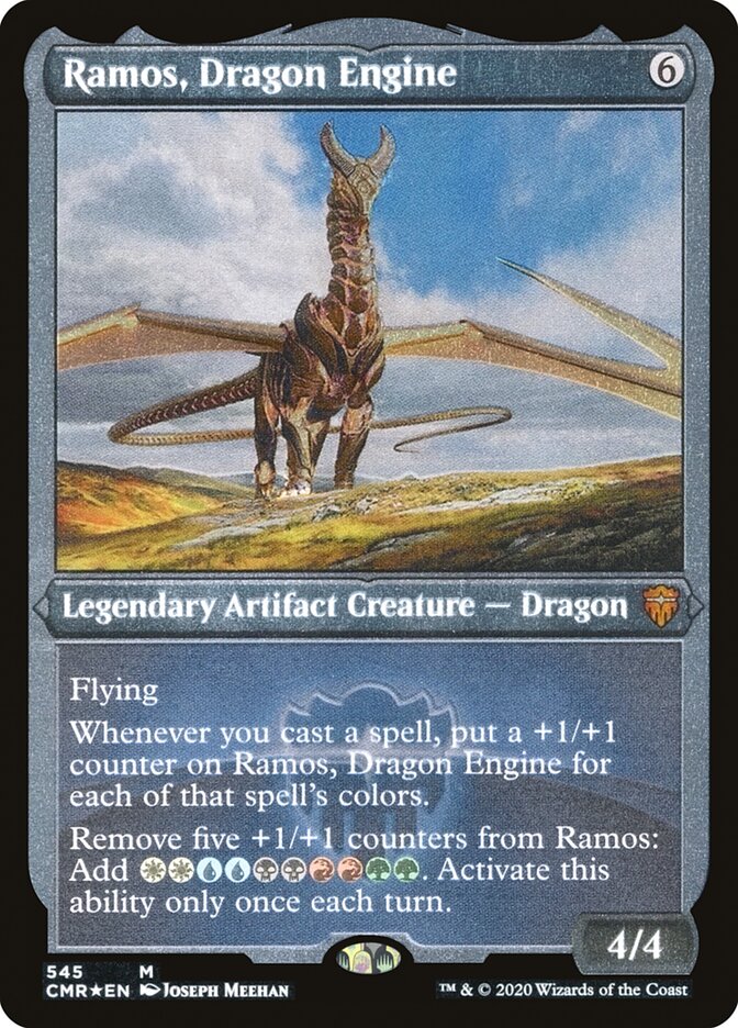 Ramos, Dragon Engine (Etched) [Commander Legends] | Good Games Morley