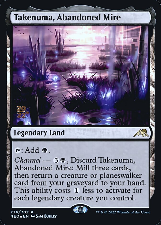 Takenuma, Abandoned Mire [Kamigawa: Neon Dynasty Prerelease Promos] | Good Games Morley
