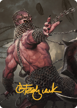 Chain Devil Art Card (Gold-Stamped Signature) [Commander Legends: Battle for Baldur's Gate Art Series] | Good Games Morley