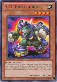T.G. Rush Rhino [EXVC-EN021] Rare | Good Games Morley