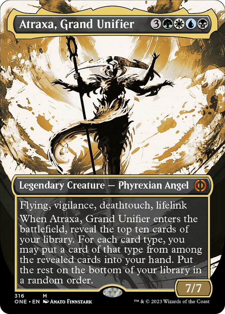Atraxa, Grand Unifier (Borderless Ichor) [Phyrexia: All Will Be One] | Good Games Morley