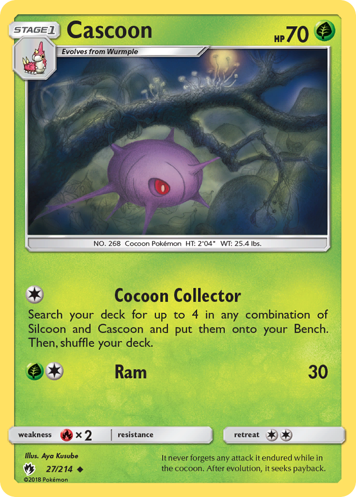 Cascoon (27/214) [Sun & Moon: Lost Thunder] | Good Games Morley