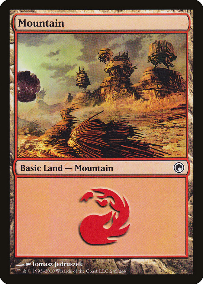 Mountain (245) [Scars of Mirrodin] | Good Games Morley