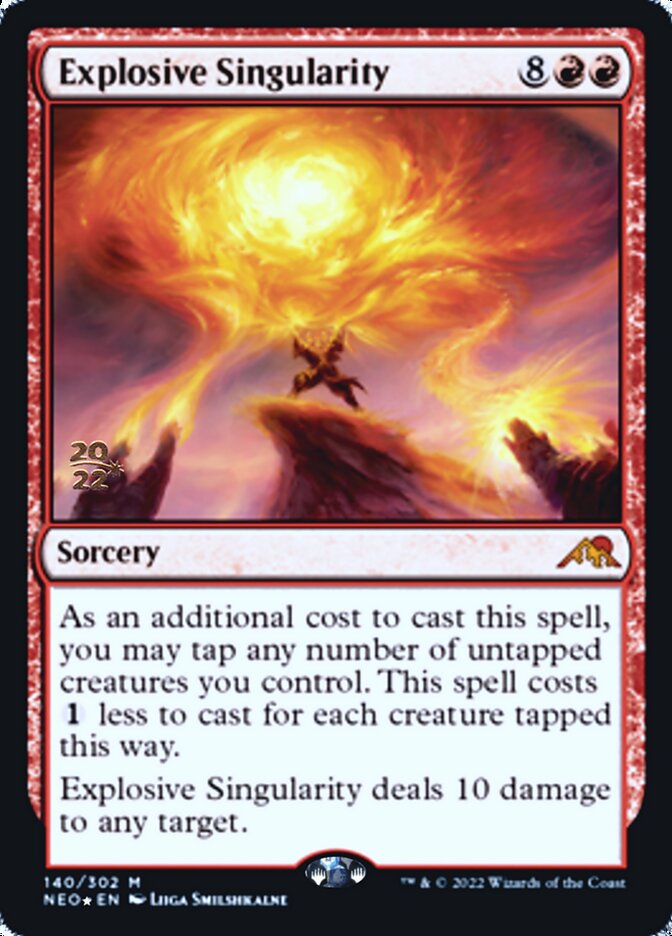 Explosive Singularity [Kamigawa: Neon Dynasty Prerelease Promos] | Good Games Morley