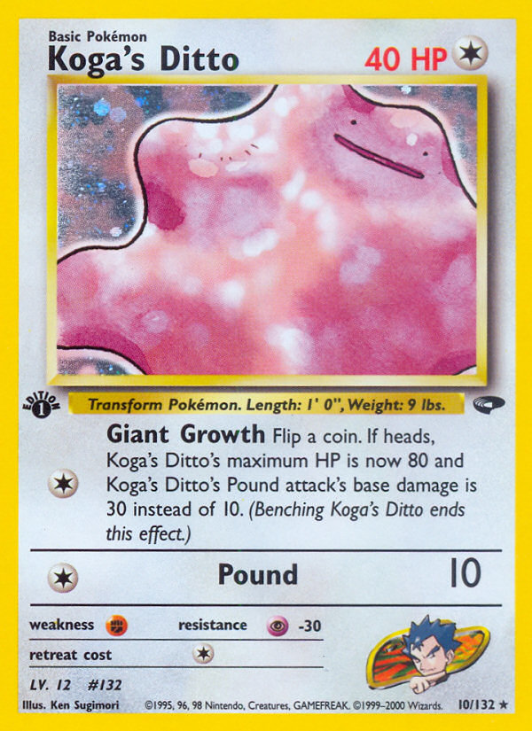 Koga's Ditto (10/132) [Gym Challenge 1st Edition] | Good Games Morley