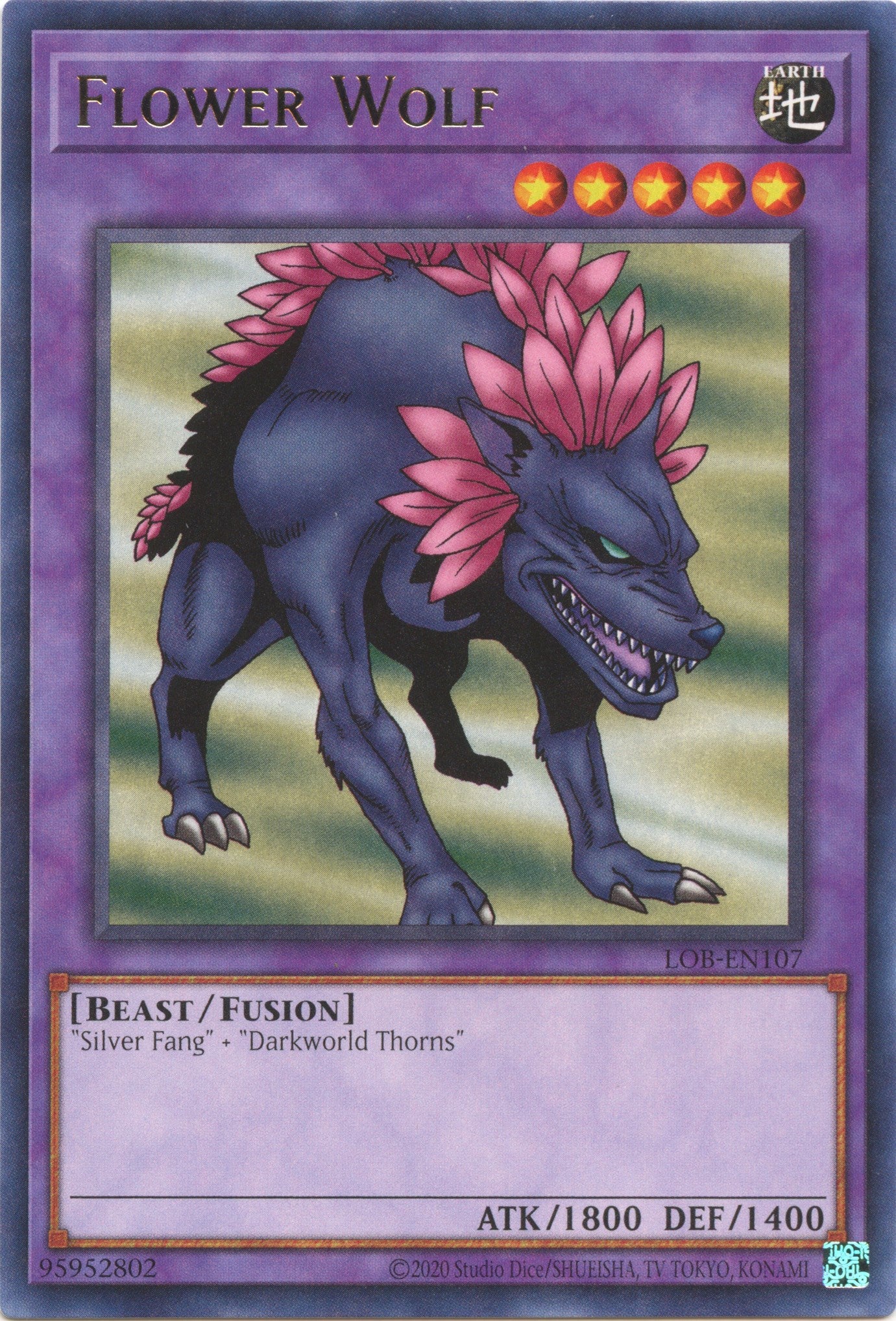 Flower Wolf (25th Anniversary) [LOB-EN107] Rare | Good Games Morley