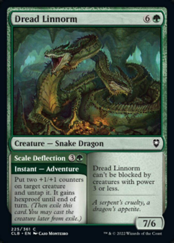 Dread Linnorm // Scale Deflection [Commander Legends: Battle for Baldur's Gate] | Good Games Morley