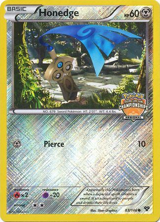 Honedge (83/146) (Regional Championship Promo) [XY: Base Set] | Good Games Morley