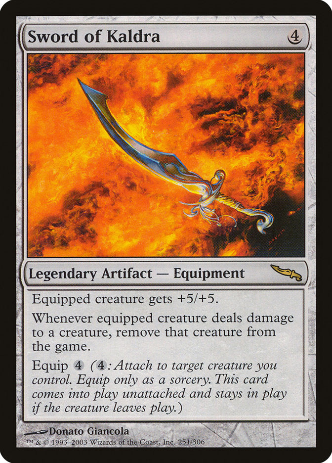 Sword of Kaldra [Mirrodin] | Good Games Morley