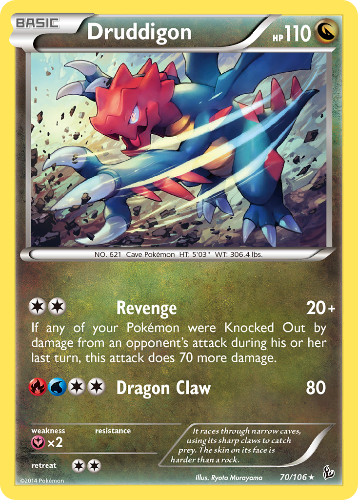 Druddigon (70/106) [XY: Flashfire] | Good Games Morley