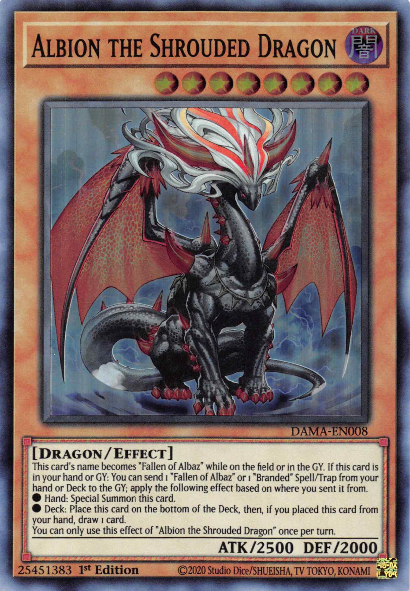 Albion the Shrouded Dragon [DAMA-EN008] Super Rare | Good Games Morley