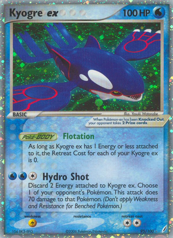 Kyogre ex (95/100) [EX: Crystal Guardians] | Good Games Morley