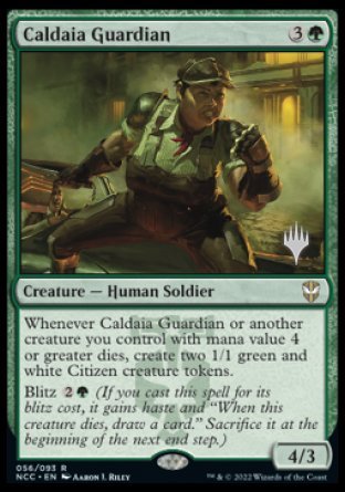 Caldaia Guardian (Promo Pack) [Streets of New Capenna Commander Promos] | Good Games Morley