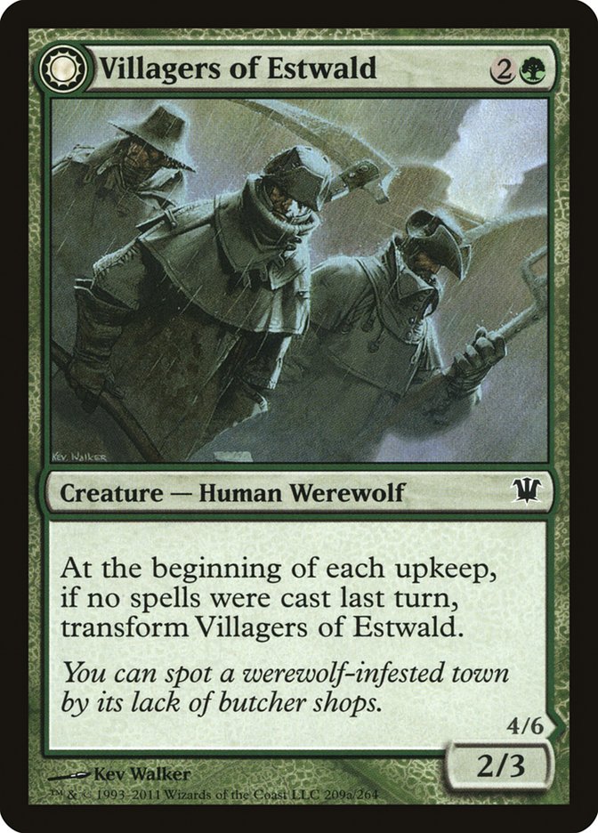 Villagers of Estwald // Howlpack of Estwald [Innistrad] | Good Games Morley