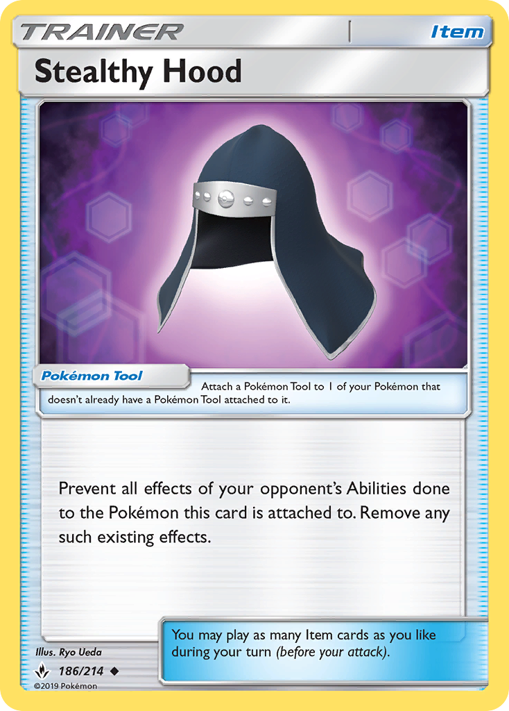 Stealthy Hood (186/214) [Sun & Moon: Unbroken Bonds] | Good Games Morley