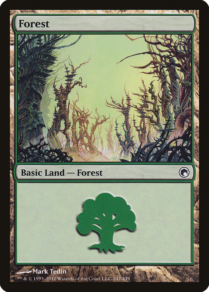 Forest (247) [Scars of Mirrodin] | Good Games Morley