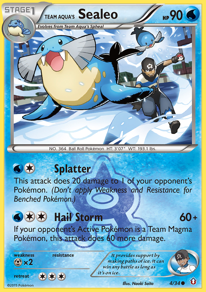Team Aqua's Sealeo (4/34) [XY: Double Crisis] | Good Games Morley