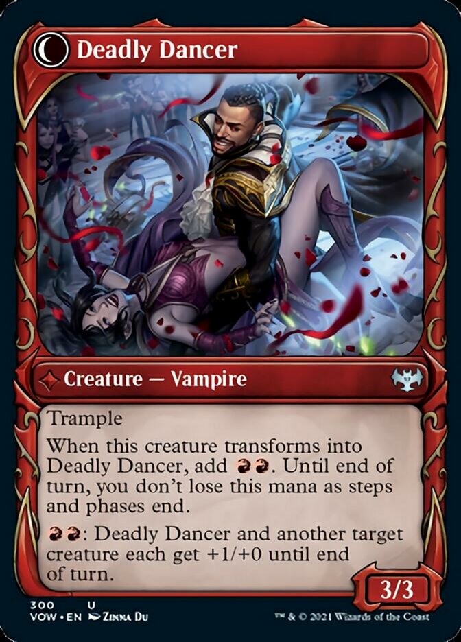 Alluring Suitor // Deadly Dancer (Showcase Fang Frame) [Innistrad: Crimson Vow] | Good Games Morley