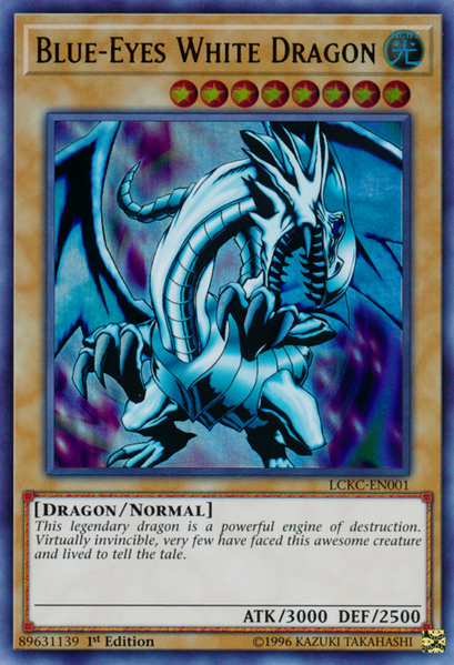 Blue-Eyes White Dragon (Version 1) [LCKC-EN001] Ultra Rare | Good Games Morley