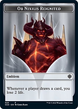 Ob Nixilis Reignited // Ob Nixilis Reignited Double-Sided Token [Starter Commander Decks] | Good Games Morley