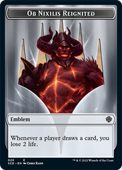 Ob Nixilis Reignited // Ob Nixilis Reignited Double-Sided Token [Starter Commander Decks] | Good Games Morley