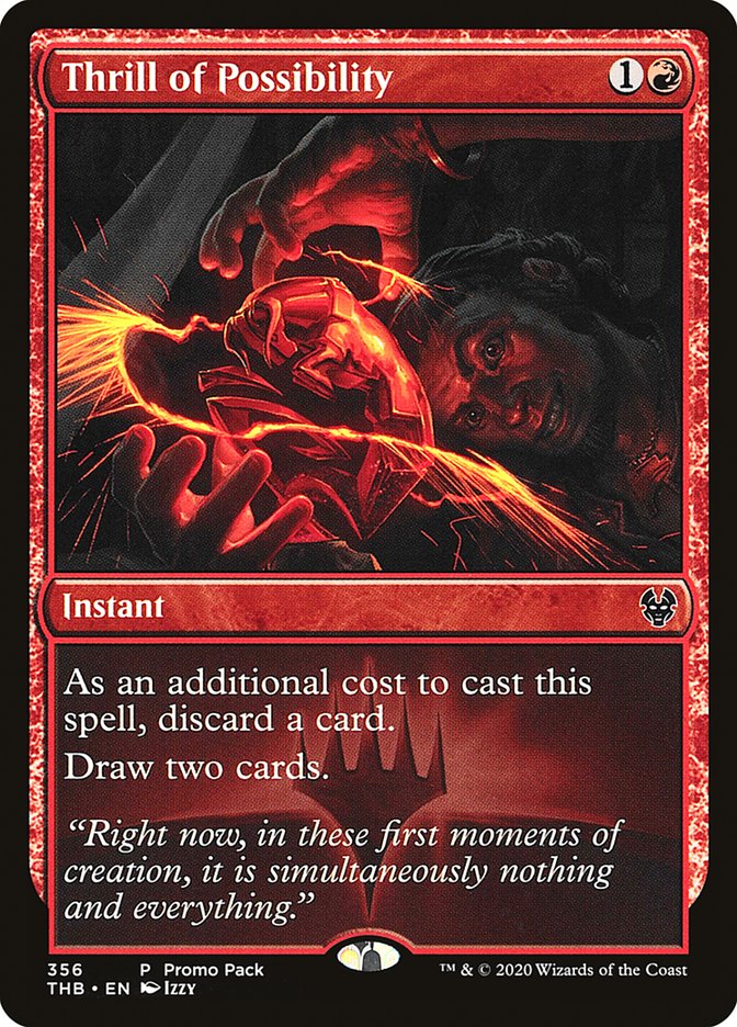 Thrill of Possibility (Promo Pack) [Theros Beyond Death Promos] | Good Games Morley