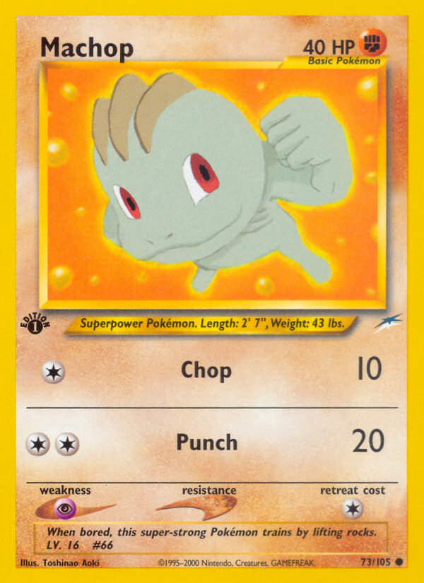 Machop (73/105) [Neo Destiny 1st Edition] | Good Games Morley