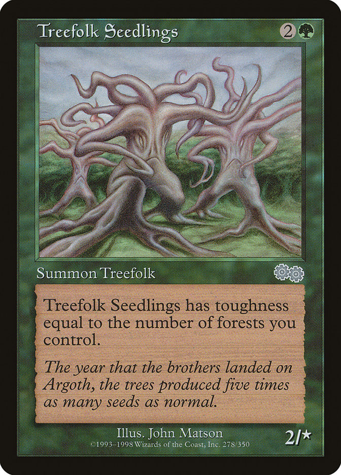 Treefolk Seedlings [Urza's Saga] | Good Games Morley