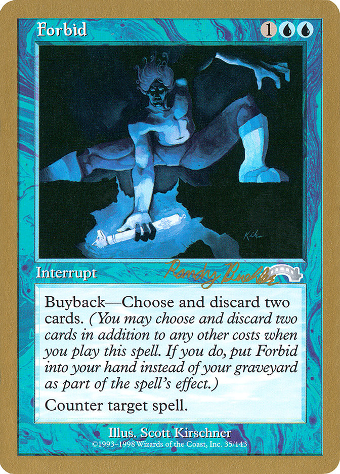 Forbid (Randy Buehler) [World Championship Decks 1998] | Good Games Morley