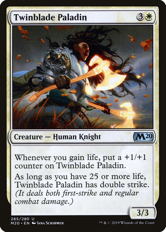 Twinblade Paladin [Core Set 2020] | Good Games Morley