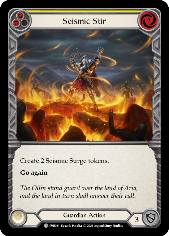 Seismic Stir (Yellow) [EVR031] (Everfest)  1st Edition Rainbow Foil | Good Games Morley