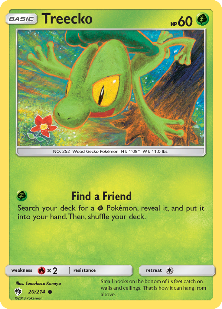 Treecko (20/214) [Sun & Moon: Lost Thunder] | Good Games Morley