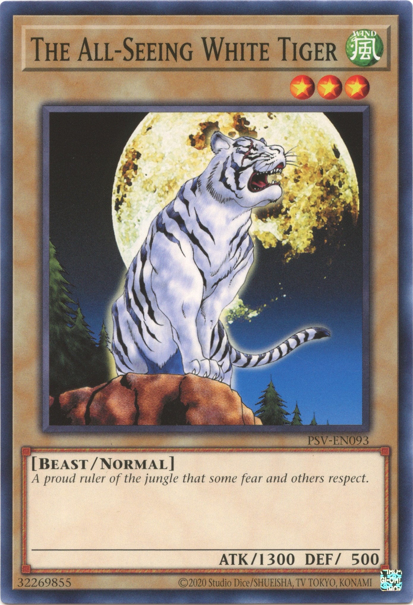 The All-Seeing White Tiger (25th Anniversary) [PSV-EN093] Common | Good Games Morley