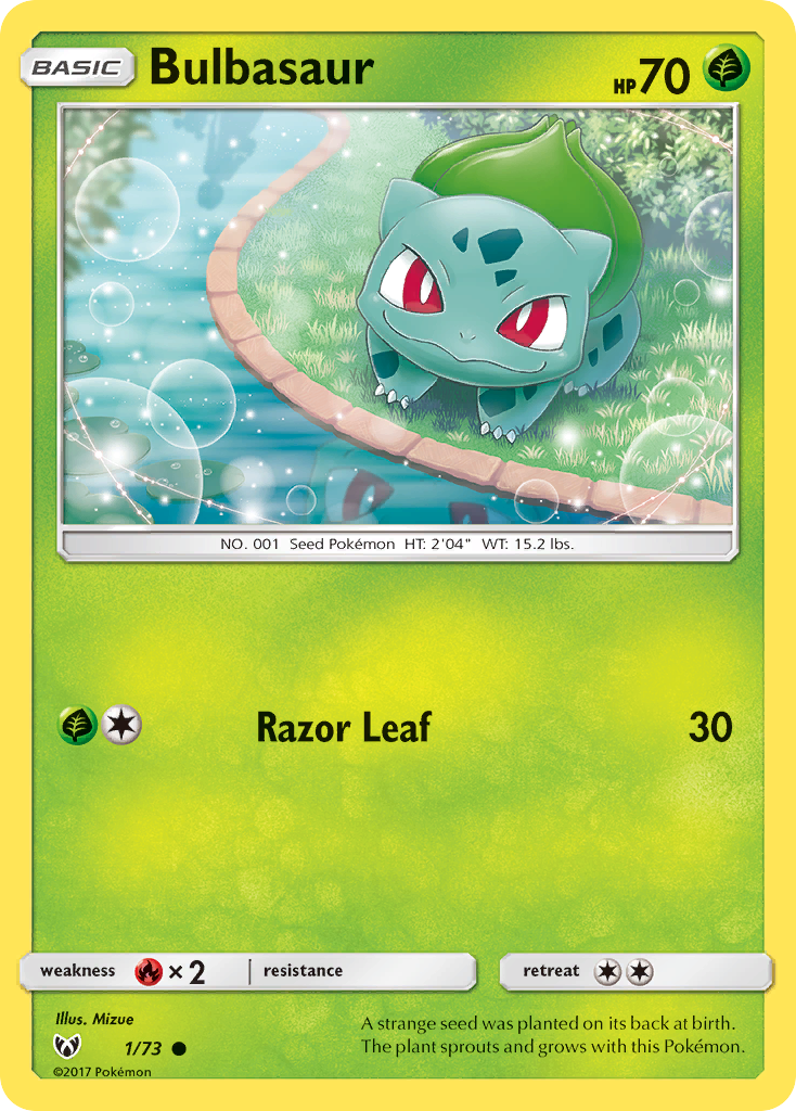 Bulbasaur (1/73) [Sun & Moon: Shining Legends] | Good Games Morley
