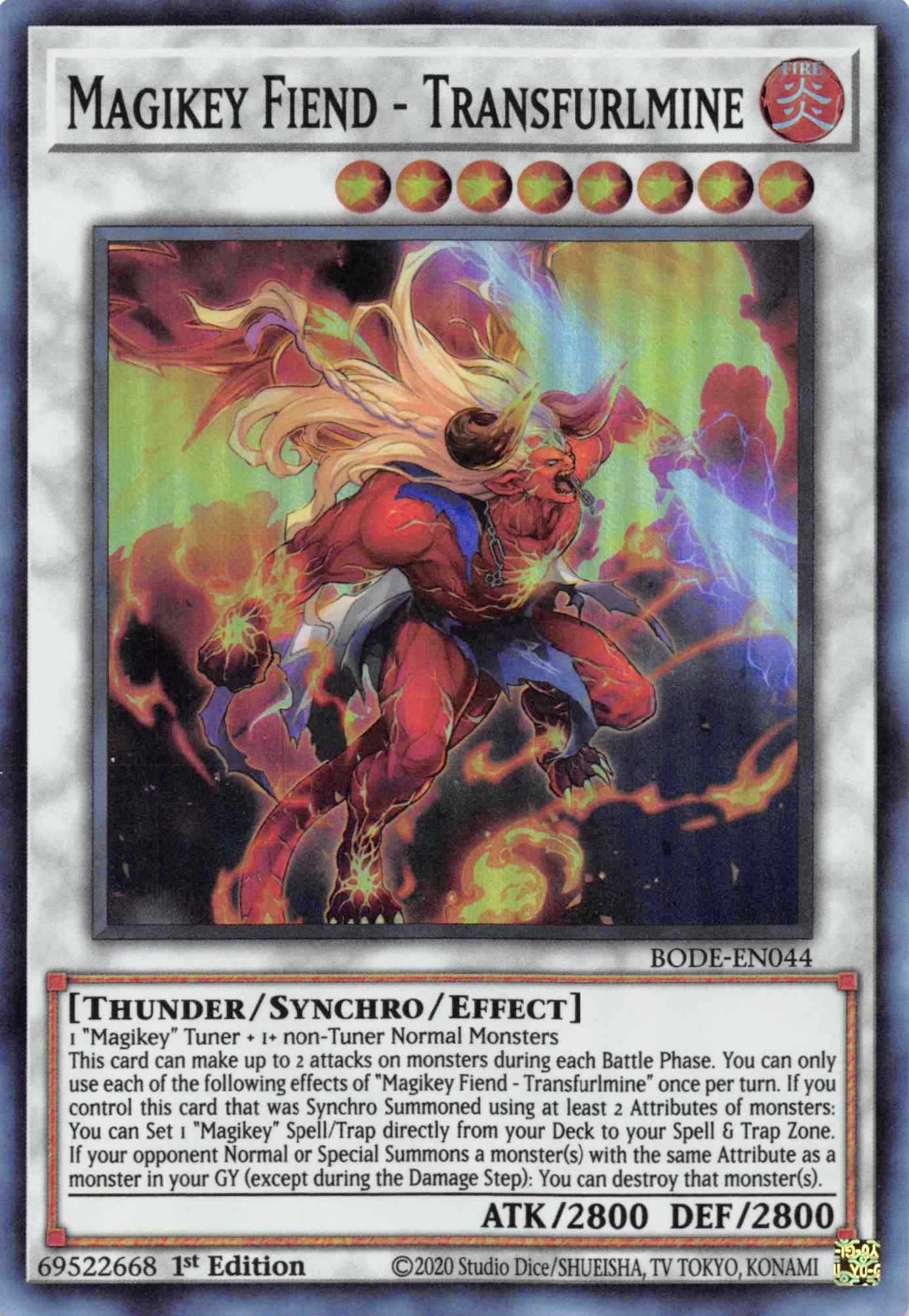 Magikey Fiend - Transfurlmine [BODE-EN044] Super Rare | Good Games Morley