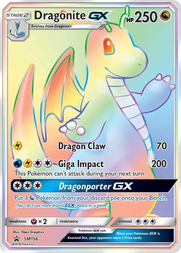 Dragonite GX (SM156) [Sun & Moon: Black Star Promos] | Good Games Morley