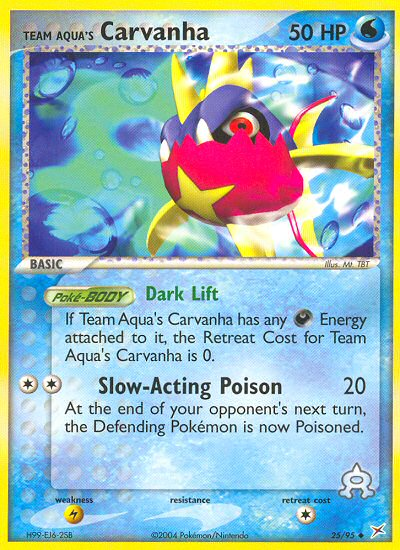 Team Aqua's Carvanha (25/95) [EX: Team Magma vs Team Aqua] | Good Games Morley