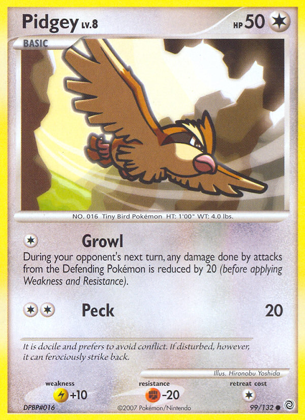Pidgey (99/132) [Diamond & Pearl: Secret Wonders] | Good Games Morley