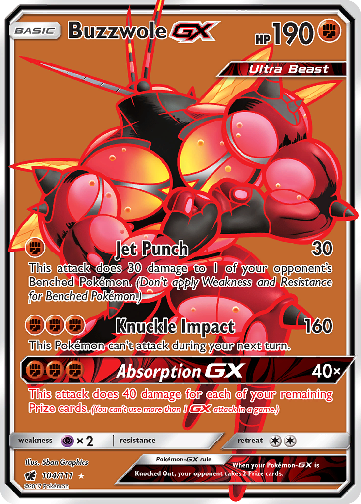 Buzzwole GX (104/111) [Sun & Moon: Crimson Invasion] | Good Games Morley