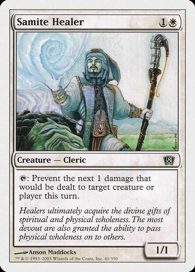 Samite Healer [Eighth Edition] | Good Games Morley