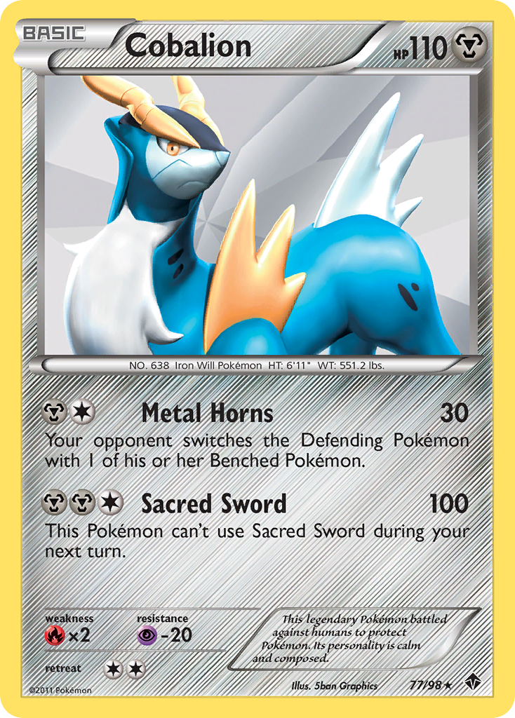 Cobalion (77/98) [Black & White: Emerging Powers] | Good Games Morley