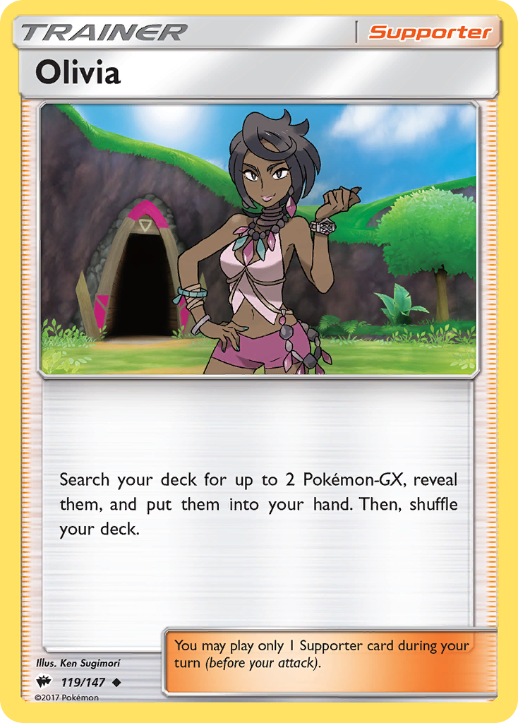 Olivia (119/147) [Sun & Moon: Burning Shadows] | Good Games Morley