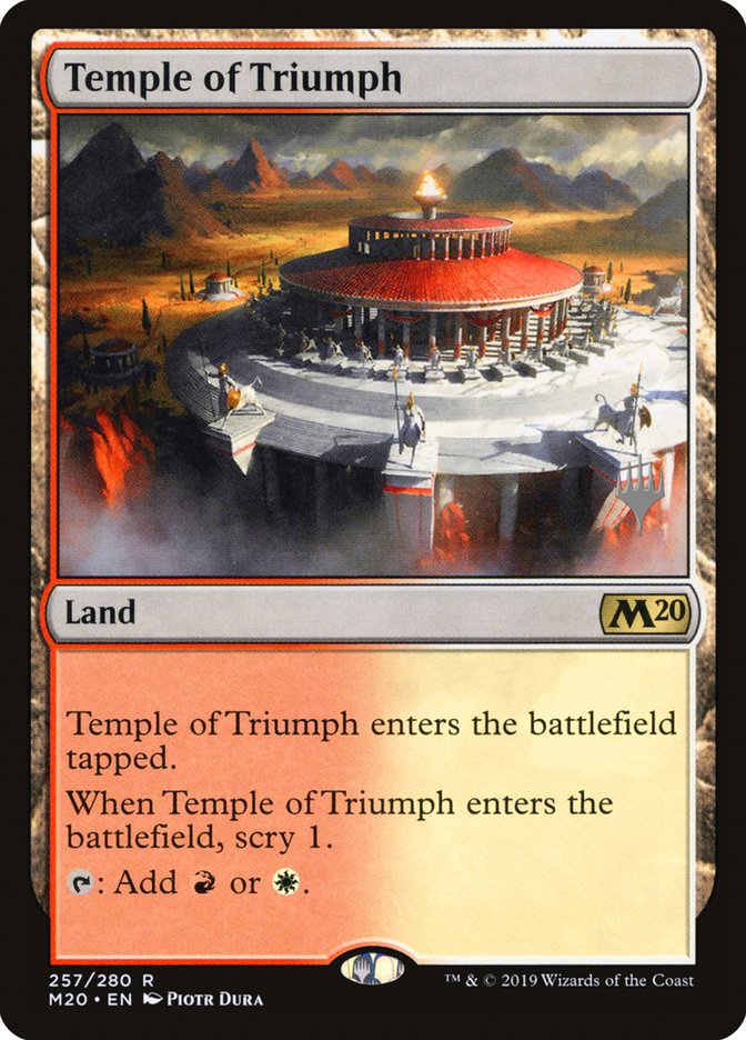 Temple of Triumph (Promo Pack) [Core Set 2020 Promos] | Good Games Morley