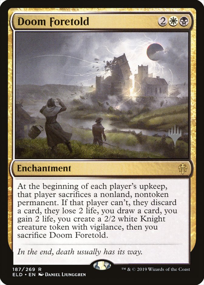 Doom Foretold (Promo Pack) [Throne of Eldraine Promos] | Good Games Morley