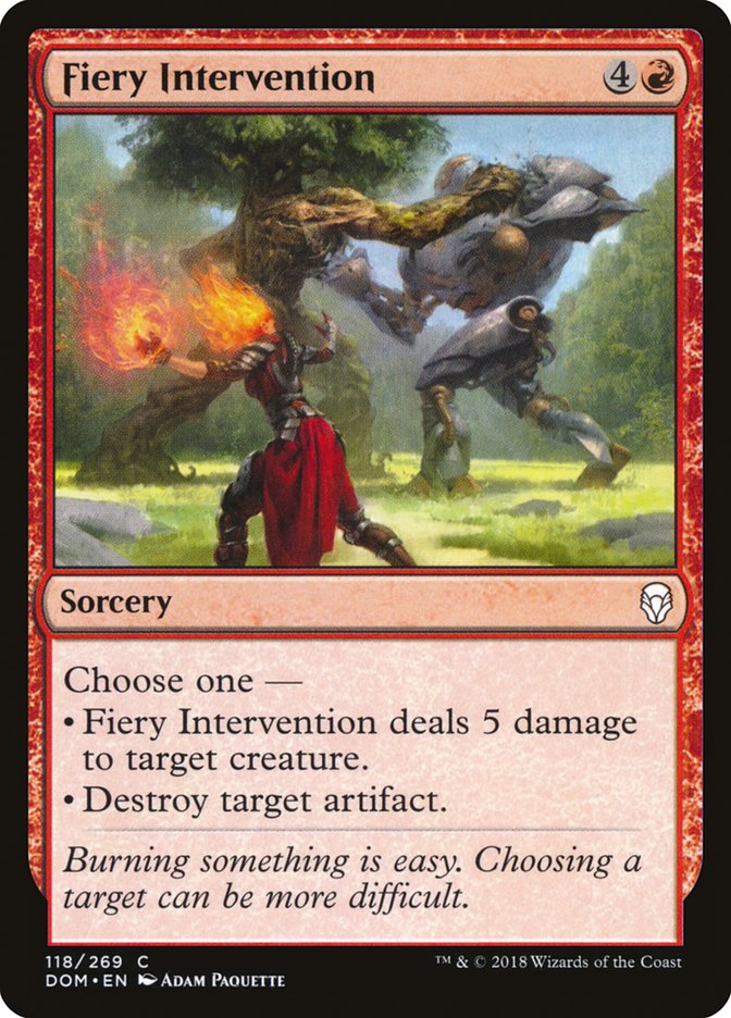 Fiery Intervention [Dominaria] | Good Games Morley